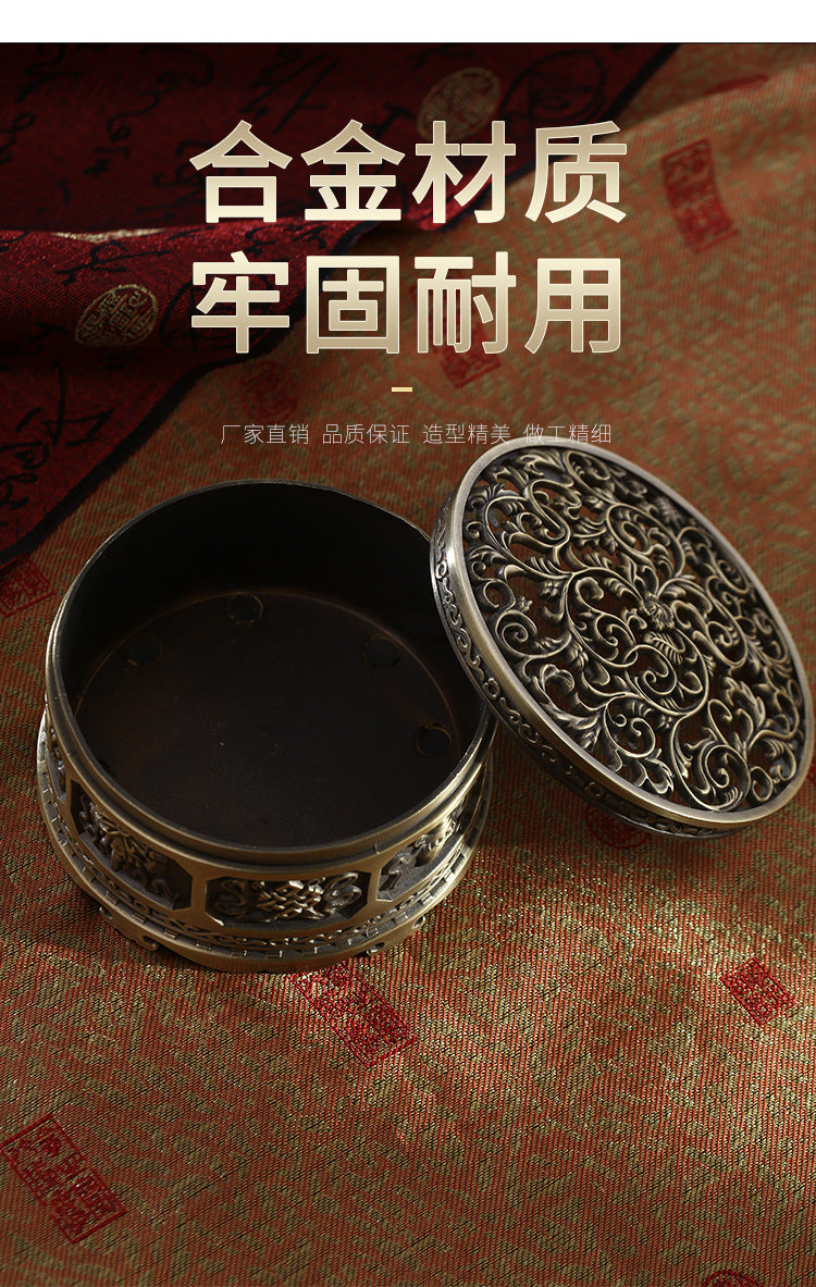 ZenHima Full-Metal Tibetan Incense Burner for Sandalwood & Agarwood - ZENHIMA