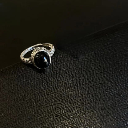 ZenHima Tibetan 925 Sterling Silver Adjustable Ring with Turquoise and Red Agate - ZENHIMA