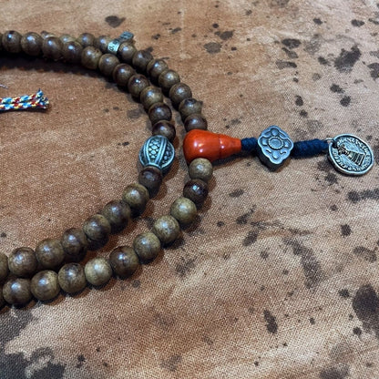 [ZenHima] The Great Prajna Temple 8mm * 108 Tibetan Buddhist Agarwood Prayer Beads(Meditation Mala) - ZENHIMA