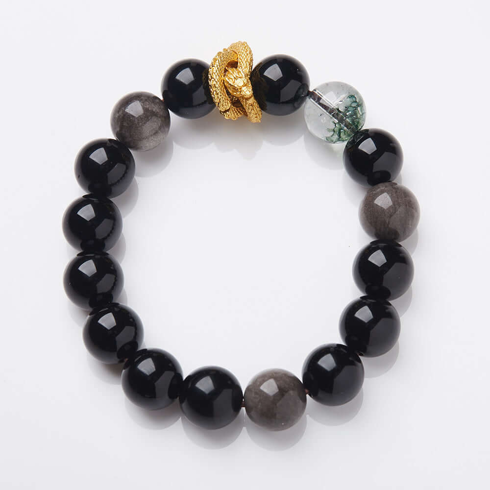 2025 Women’s Nine Purple Fire Bracelet – Natural Amethyst & Phantom Quartz Feng Shui Jewelry - ZENHIMA