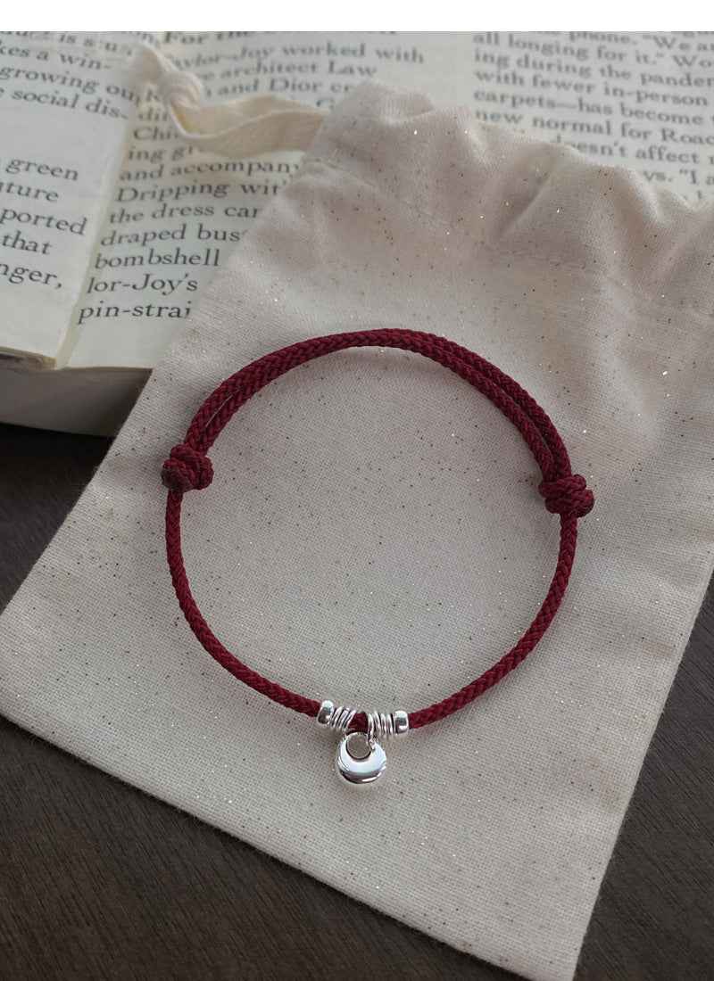 ZenHima Harmony Bead 925 Sterling Silver Red String Bracelet - Women's Bracelet