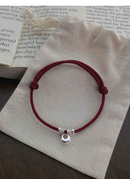 ZenHima Harmony Bead 925 Sterling Silver Red String Bracelet - Women's Bracelet