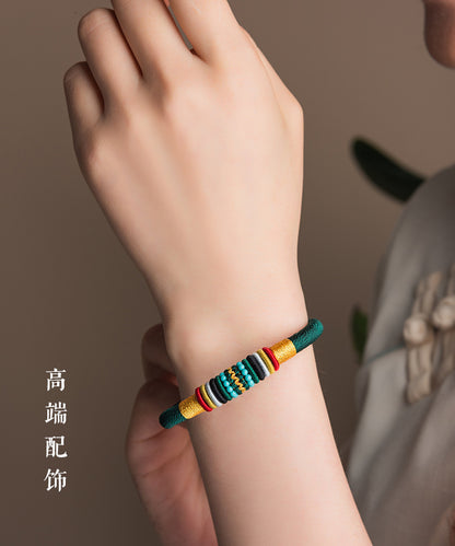 Handwoven Tibetan Nine-Strand Kashyapa Vajra Knot Red String Bracelet