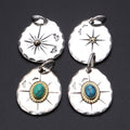 Classic Eagle Series Men’s Pendant in S925 Silver with Double Eagle, Gold Ring and Turquoise - ZENHIMA