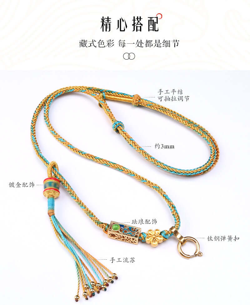 ZenHima Hand-crafted Tibetan Thangka Pendant Necklace - ZENHIMA