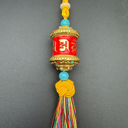 ZenHima Om Mani Padme Hum Bearing Prayer Wheel Pendant - ZENHIMA