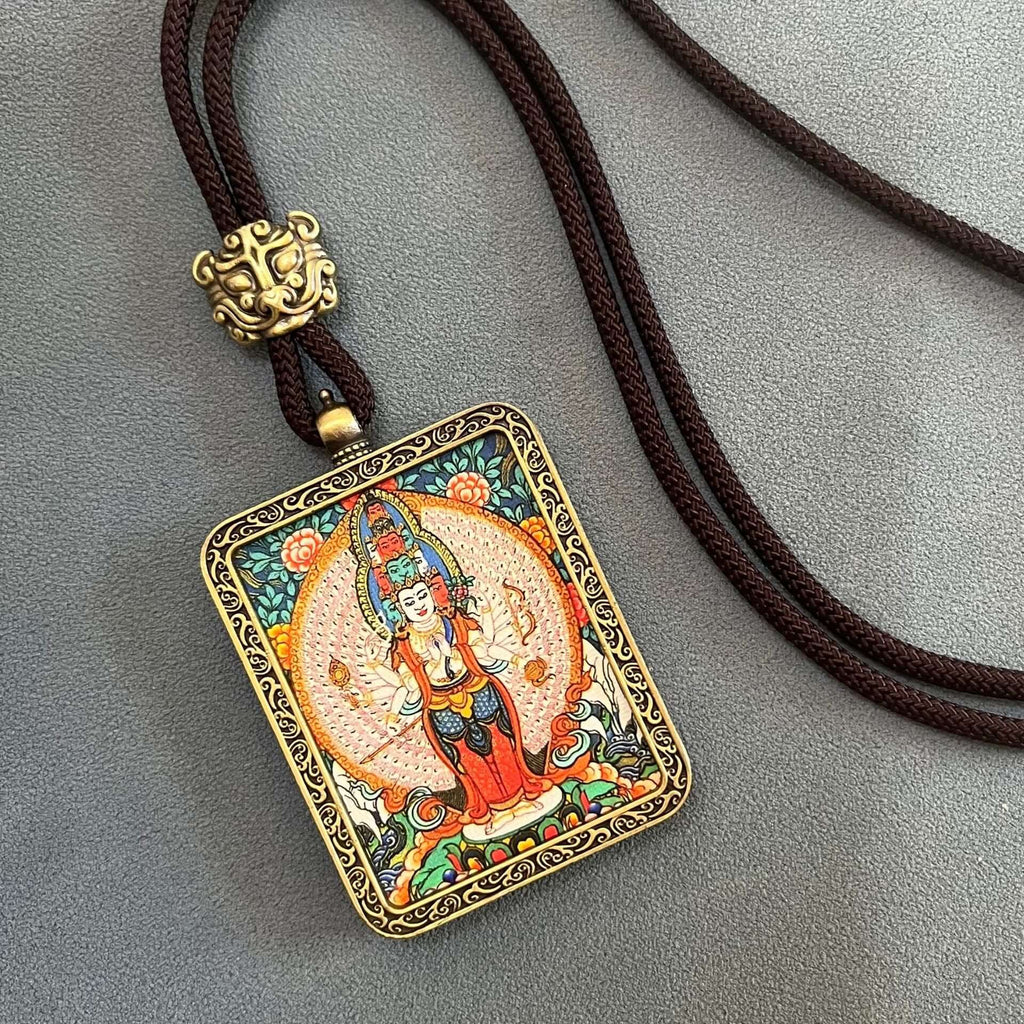 ZenHima Thangka Pendant Twelve Zodiac Eight Guardian Deities - ZENHIMA