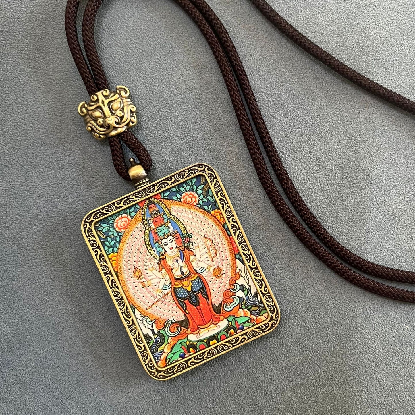 ZenHima Thangka Pendant Twelve Zodiac Eight Guardian Deities - ZENHIMA