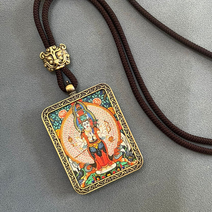 ZenHima Thangka Pendant Twelve Zodiac Eight Guardian Deities - ZENHIMA