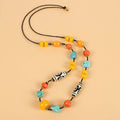 Tibetan Dzi Bead Necklace with Turquoise and Coral – Unisex Tibetan Accessory - ZENHIMA