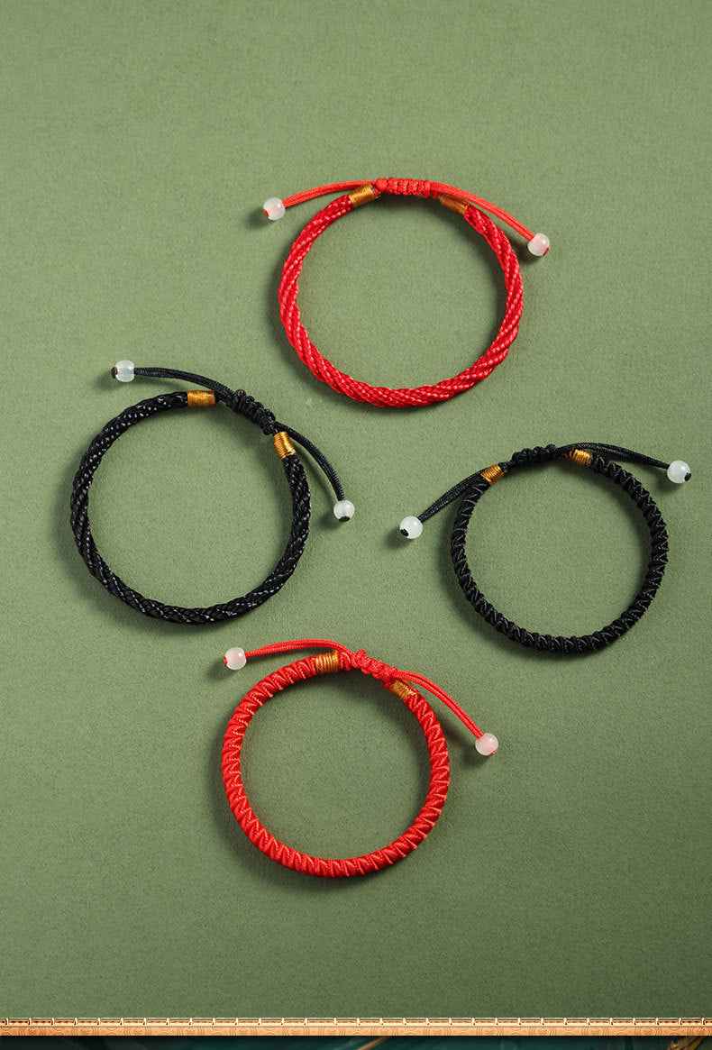 ZenHima Minimal Red Rope Bracelet - Couple Luck Blessing Gift