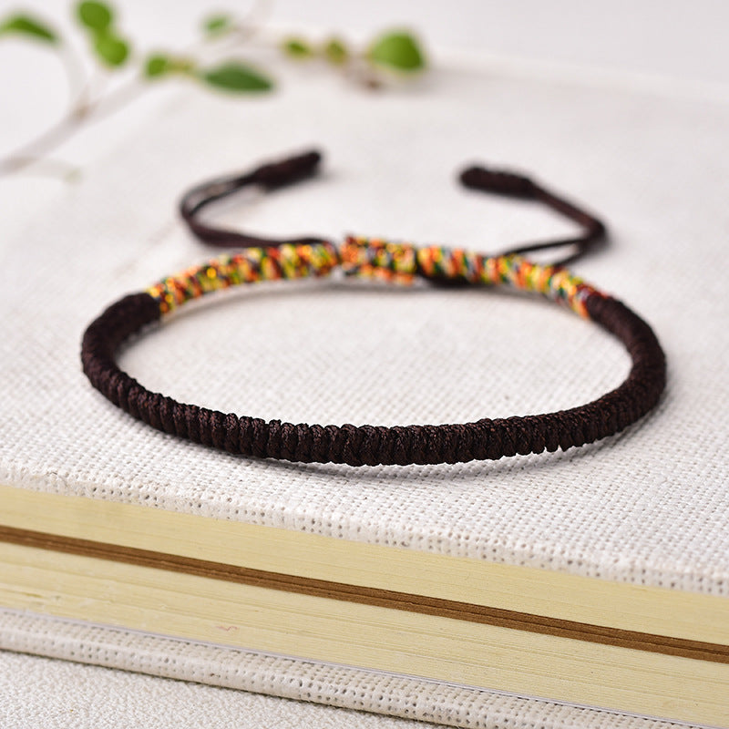 ZenHima Handwoven Tibetan Vajra Knot Bracelet – 9-Strand - ZENHIMA
