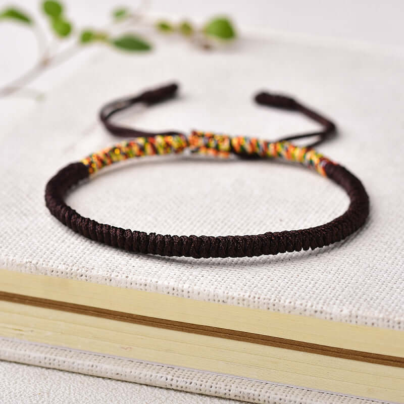 ZenHima Handwoven Tibetan Vajra Knot Bracelet – 9-Strand - ZENHIMA