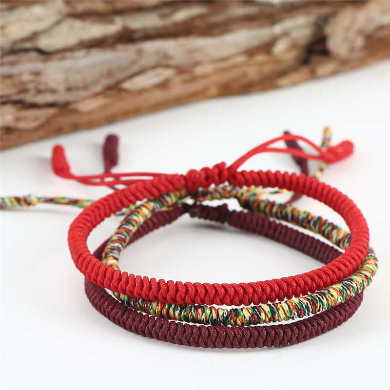 ZenHima Tibet's Hand-woven Vajra Knot Red String Bracelet - ZENHIMA