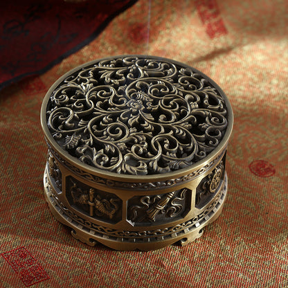 ZenHima Full-Metal Tibetan Incense Burner for Sandalwood & Agarwood - ZENHIMA