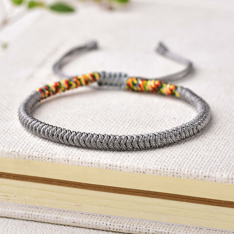 ZenHima Handwoven Tibetan Vajra Knot Bracelet – 9-Strand - ZENHIMA