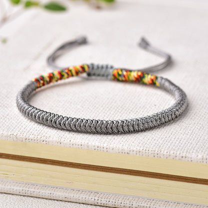 ZenHima Handwoven Tibetan Vajra Knot Bracelet – 9-Strand - ZENHIMA