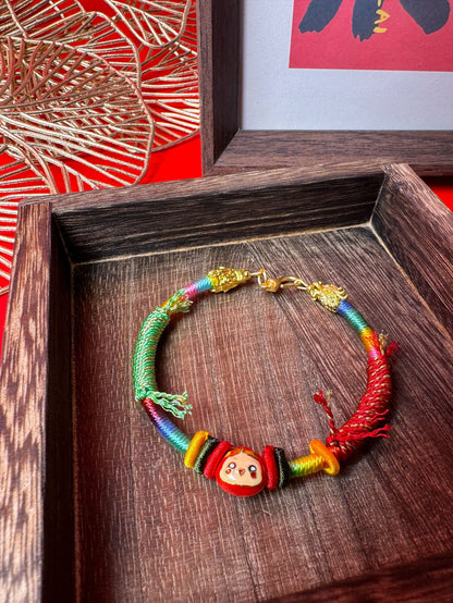 Colorful Rope Handmade Braided Red Rope for Men and Women Couples Children Baby Colorful Thread Bracelet