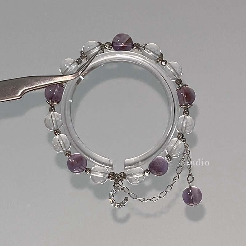 ZenHima Natural Amethyst Nine Purple Fire Bracelet - ZENHIMA