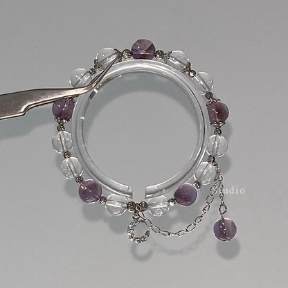 ZenHima Natural Amethyst Nine Purple Fire Bracelet - ZENHIMA
