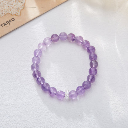 2025 Women’s Nine Purple Fire Bracelet – Natural Amethyst & Phantom Quartz Feng Shui Jewelry - ZENHIMA