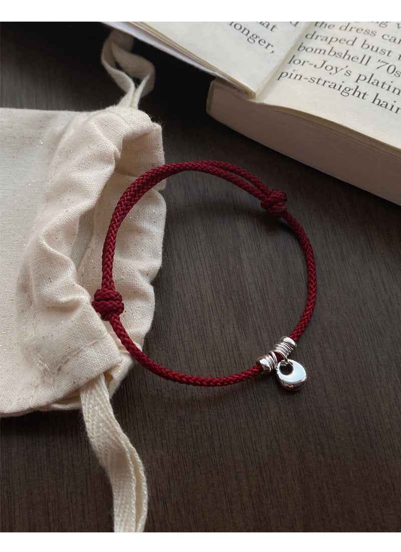 ZenHima Harmony Bead 925 Sterling Silver Red String Bracelet - Women's Bracelet
