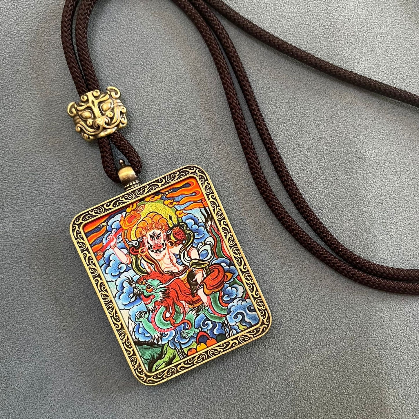 ZenHima Thangka Pendant Twelve Zodiac Eight Guardian Deities - ZENHIMA