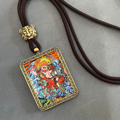 ZenHima Thangka Pendant Twelve Zodiac Eight Guardian Deities - ZENHIMA