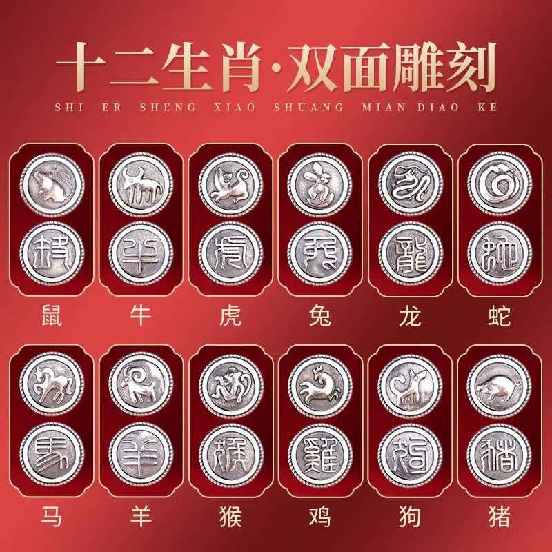 ZenHima Chinese Zodiac 925 Sterling Silver Red String Bracelet - Snake Year Blessing Bracelet