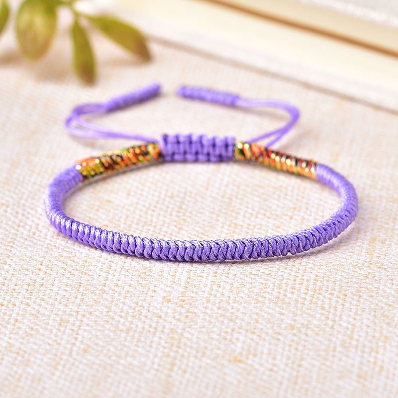 ZenHima Handwoven Tibetan Vajra Knot Bracelet – 9-Strand - ZENHIMA