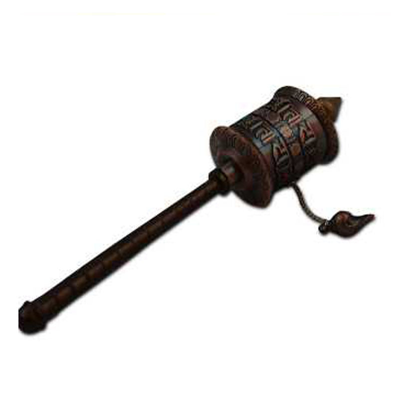 Six-Word Mantra Hand-Cranked Tibetan Portable Prayer Wheel