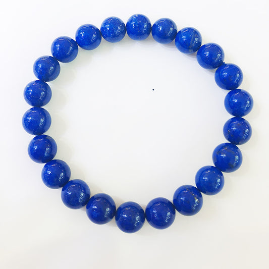 Lapis Lazuli Blue Bracelet Single Circle Crystal Bracelet