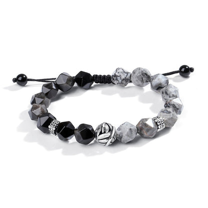 ZenHima 925 Silver & Black Obsidian Meditation Mala Bracelet – Spiritual Unisex Jewelry - ZENHIMA