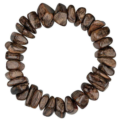 Premium Indonesian Tarakan Agarwood Natural Shape Beaded Bracelet