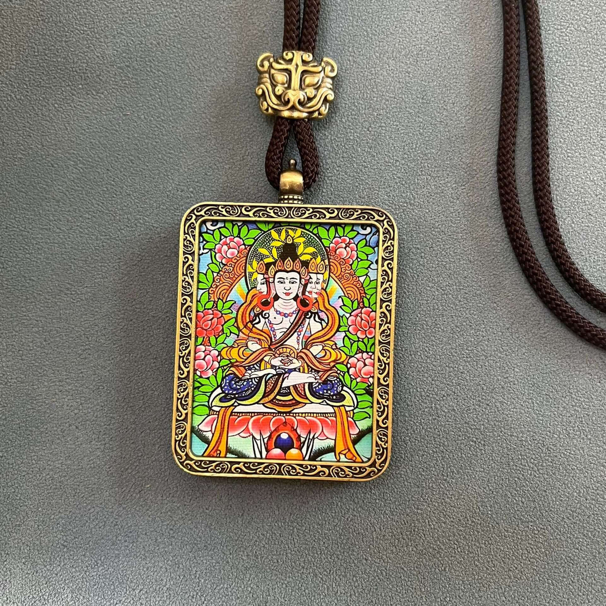 ZenHima Thangka Pendant Twelve Zodiac Eight Guardian Deities - ZENHIMA