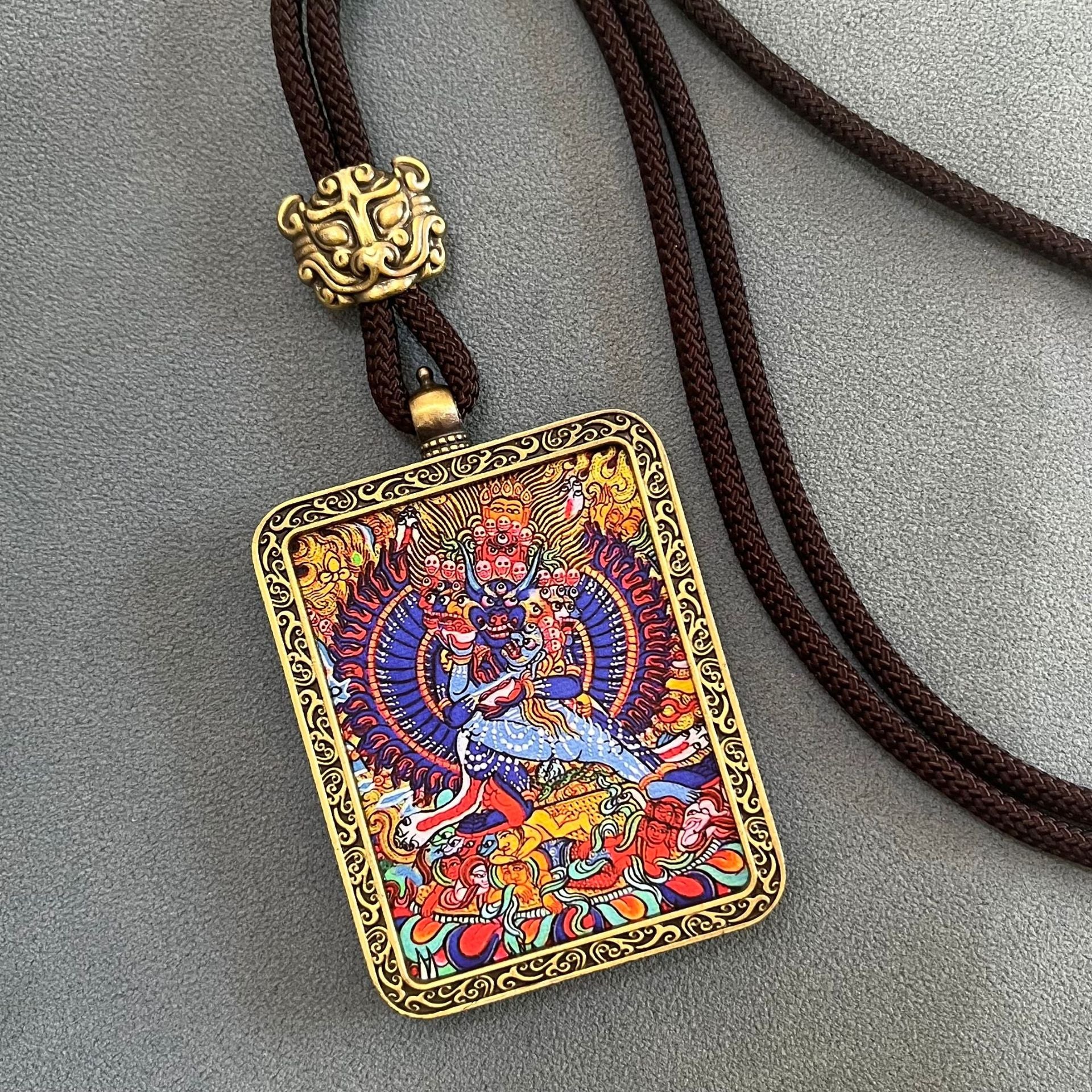 ZenHima Thangka Pendant Twelve Zodiac Eight Guardian Deities - ZENHIMA