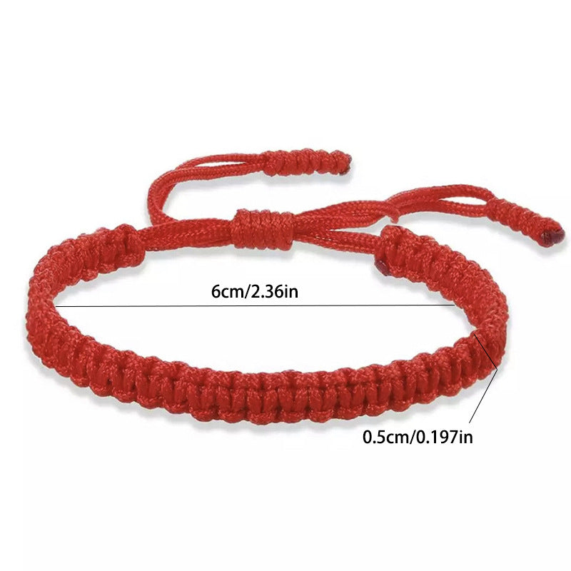Tibetan Handmade Braided Vajra Knot Multicolor Lucky Bracelet