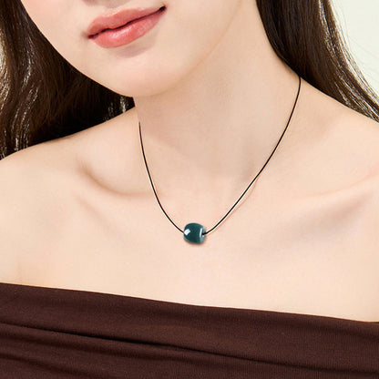 ZenHima Natural Deep Blue Jadeite Lu Lu Tong Pendant - ZENHIMA