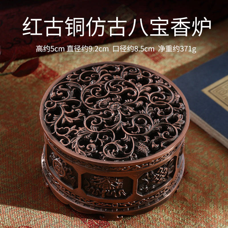 ZenHima Full-Metal Tibetan Incense Burner for Sandalwood & Agarwood - ZENHIMA