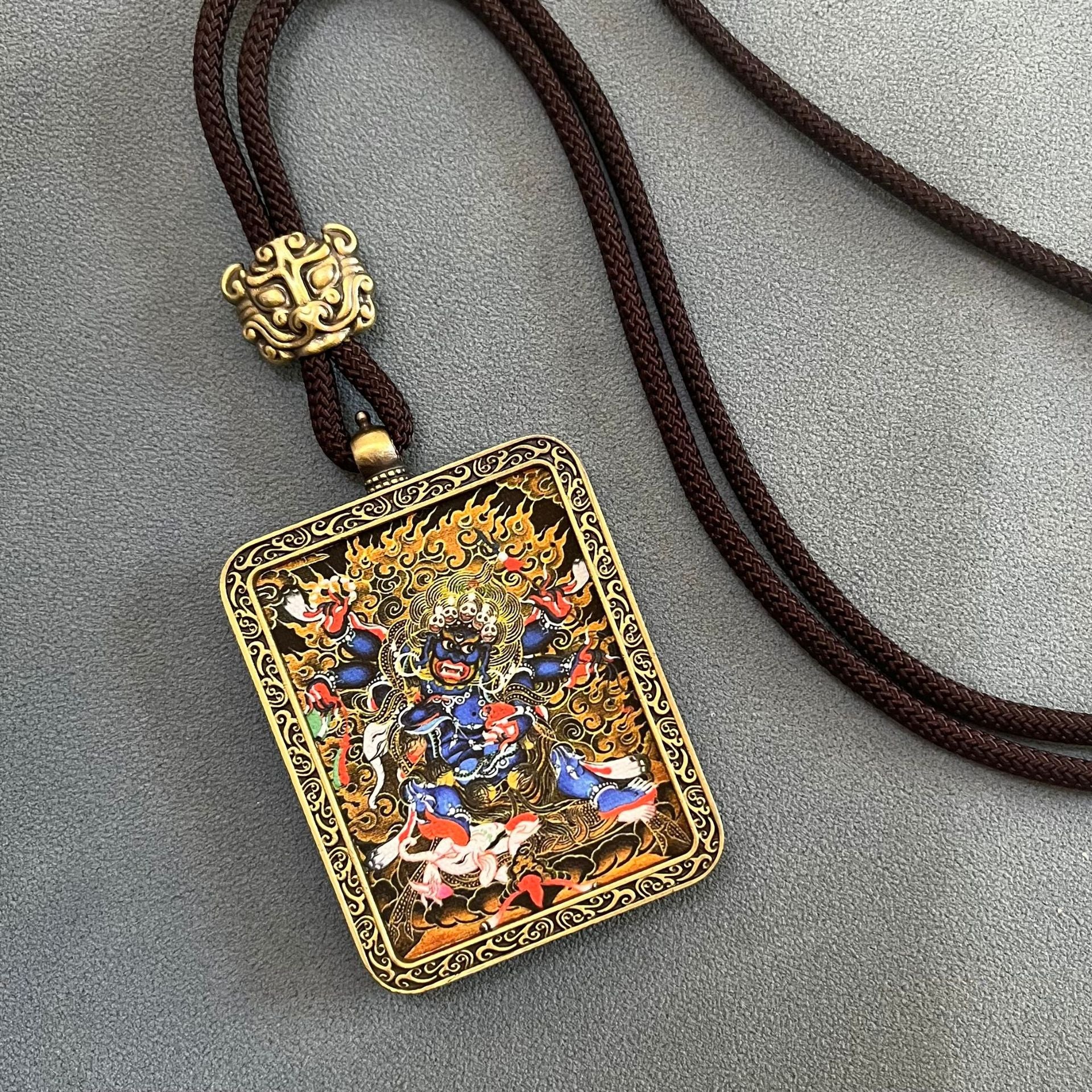 ZenHima Thangka Pendant Twelve Zodiac Eight Guardian Deities - ZENHIMA