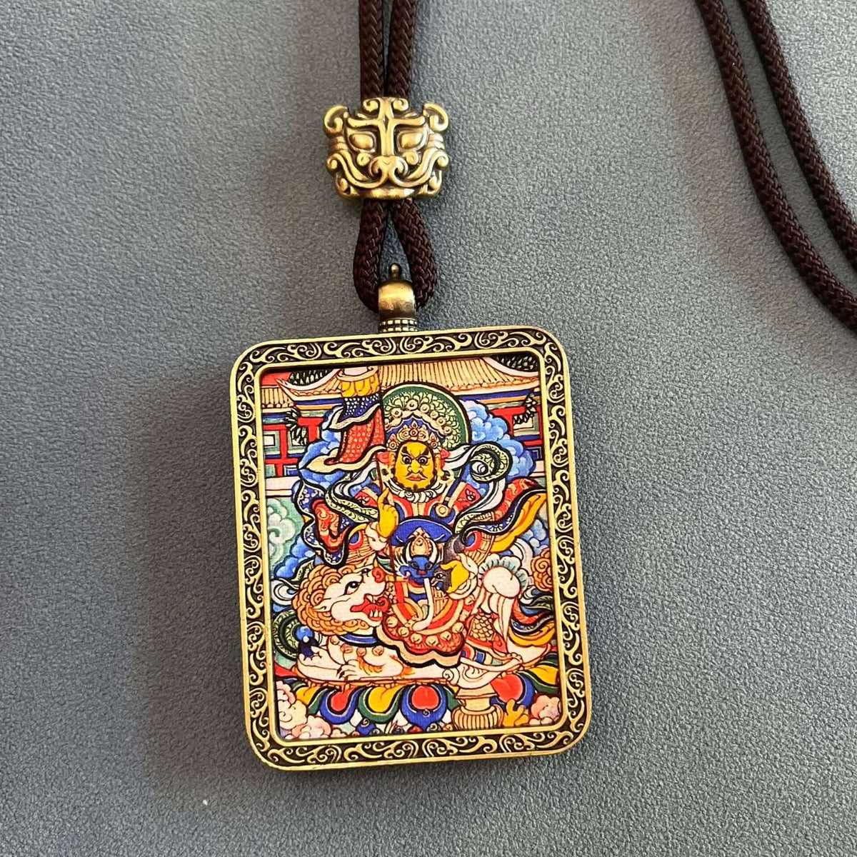 ZenHima Thangka Pendant Twelve Zodiac Eight Guardian Deities - ZENHIMA