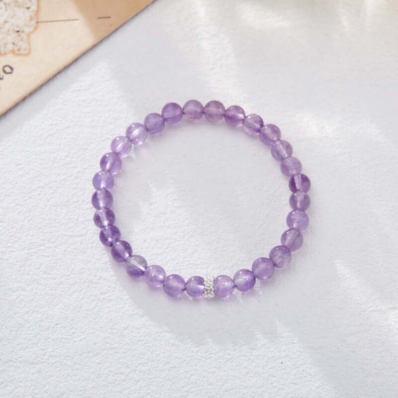 2025 Women’s Nine Purple Fire Bracelet – Natural Amethyst & Phantom Quartz Feng Shui Jewelry - ZENHIMA