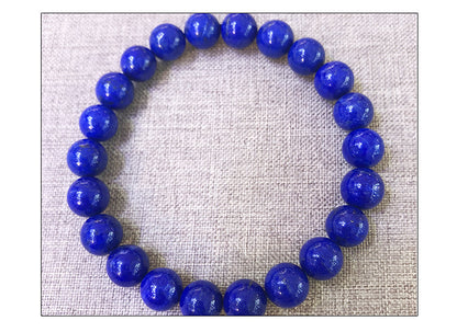 Lapis Lazuli Blue Bracelet Single Circle Crystal Bracelet
