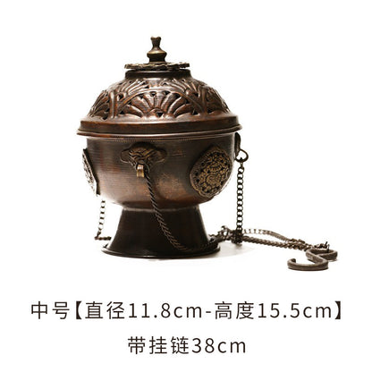 ZenHima Nepal Copper Handcrafted Tibetan Incense Burner - ZENHIMA