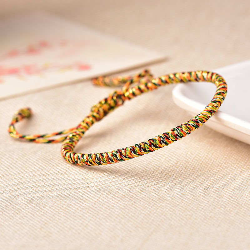 ZenHima Handwoven Tibetan Vajra Knot Bracelet – 9-Strand - ZENHIMA