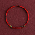 ZenHima Tibetan Om Mani Padme Hum Natural Cinnabar Bracelet / Anklet - ZENHIMA