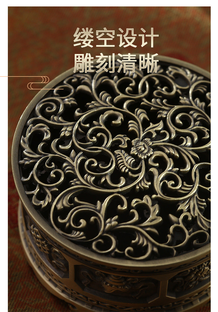 ZenHima Full-Metal Tibetan Incense Burner for Sandalwood & Agarwood - ZENHIMA