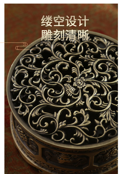 ZenHima Full-Metal Tibetan Incense Burner for Sandalwood & Agarwood - ZENHIMA