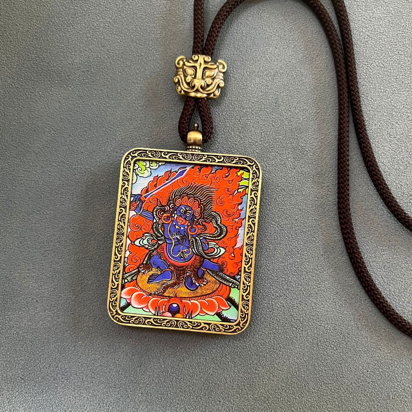 ZenHima Thangka Pendant Twelve Zodiac Eight Guardian Deities - ZENHIMA