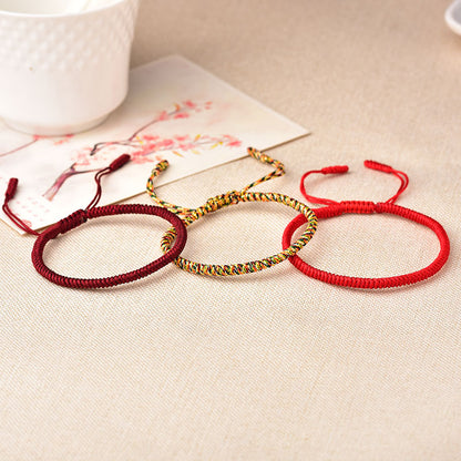 ZenHima Handwoven Tibetan Vajra Knot Bracelet – 9-Strand - ZENHIMA